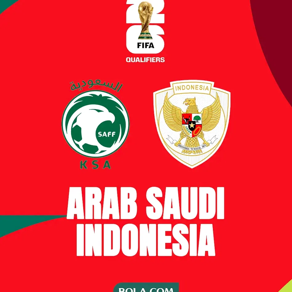 Jadwal Siaran Langsung Indonesia vs Arab Saudi